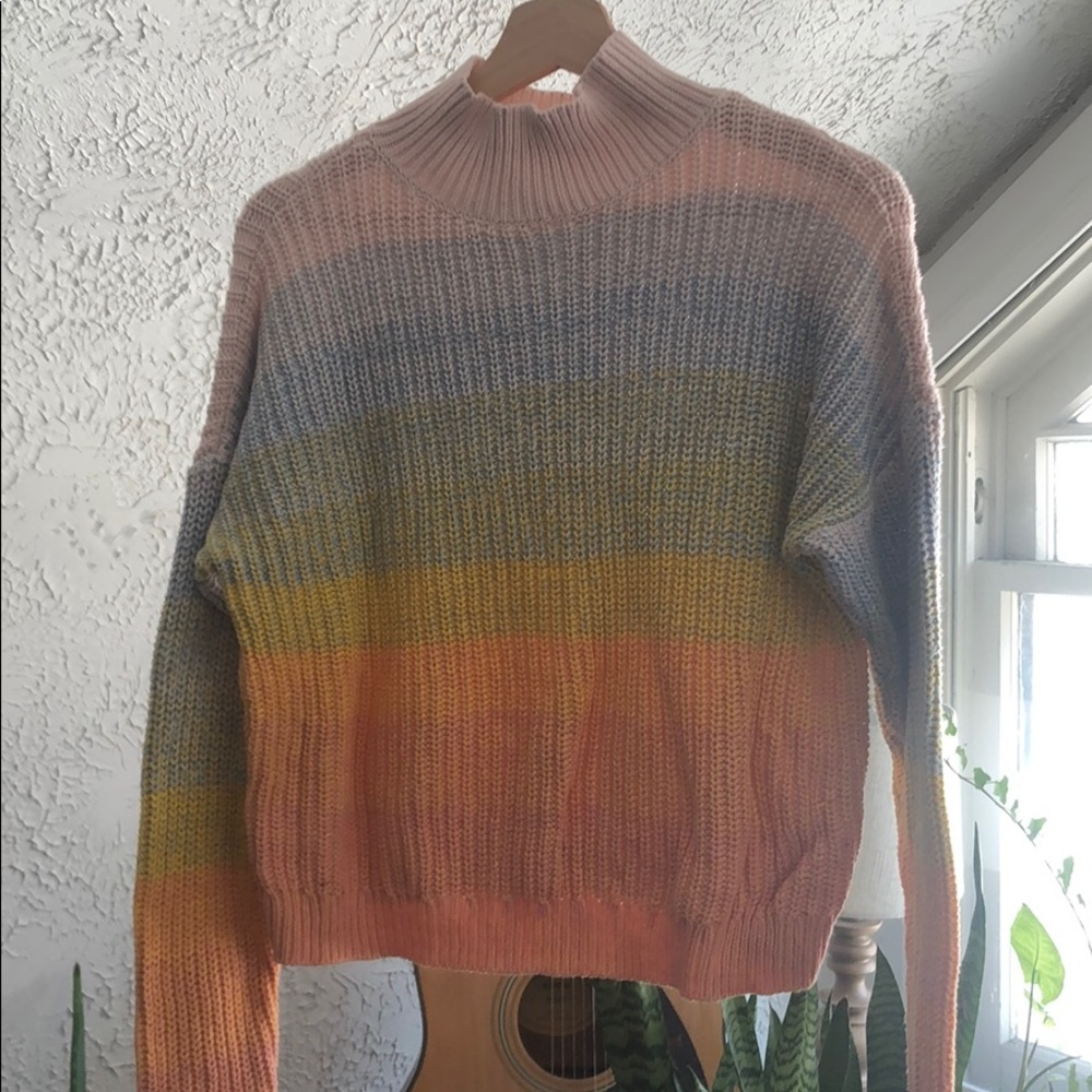 Multicolor knit sweater